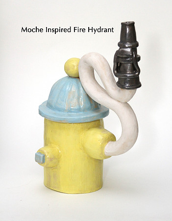 Moche Inspired Fire Hydrant